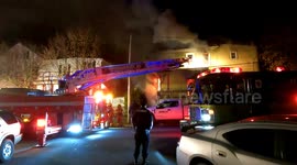 Police Officer treated at 1st alarm House fire Mount Carmel, Pennsylvania