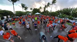 Hundreds of runners kick off Thanksgiving week festivities at the Turkey Trot Road Race in Delray Beach, Florida