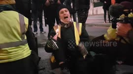 Arrest after arrest of Insulate Britain protesters, including spokeperson Liam Norton continues at Vauxhall