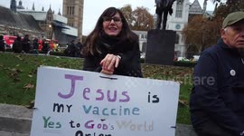 Jesus is my vaccine protest against vaccine passport