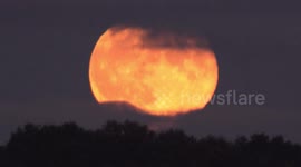 Mind-blowing 'Beaver Moon' rises above Derbyshire as longest lunar eclipse ends