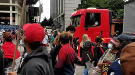 Large-scale demonstration in honor of Black Consciousness Day, Sao Paulo, Brazil