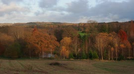 Stunning Autumn colours surround Leeds Castle in Kent as UK weather turns colder