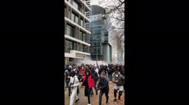 Watch moment Brussels protesters flee water cannon as march against COVID laws turns violent