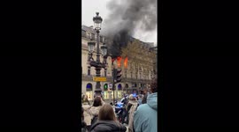 France: Fire Breaks Out Near Place De L’Opera In Paris