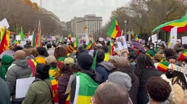 US: Hundreds Join ‘NoMore’ Protest For Ethiopia Rally Outside White House