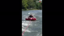 ''When you fall too hard for your girlfriend' - First-timer gets thrown off tube '