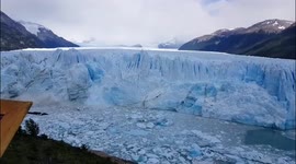 'Oh my god!' Tourists gasp as huge chunk of Argentina glacier crashes into ocean