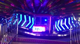 Waltzer Ride at Aberystwyth Funfair, West Wales, UK