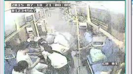 Boyfriend fights old man criticising couple's behaviour