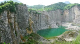 the lake of natural beauty turns to summer pool