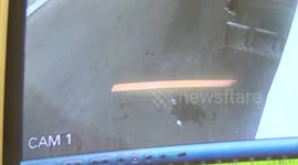 CCTV - Drunk and drugged English tourist stabbed in the back in Baia Mare , Romania