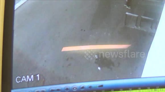 CCTV - Drunk and drugged English tourist stabbed in the back in Baia Mare , Romania