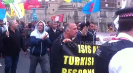 Anti Turkey protest in London