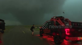 Massive Wedge Tornado in Tilston MB Canada