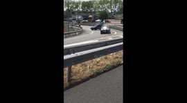 Drivers reverse on motorway to avoid traffic