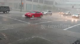 Huge hailstorm batters Calgary streets