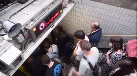 Crowds at Oxford Circus as London tube strike starts
