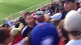 Philadelphia Union vs New York Red Bulls fan fight