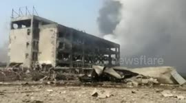 Aftermath of explosion in Tianjin, China