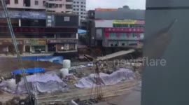 Collapse at railway site in southern China