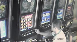 CCTV - theft bar in Romania