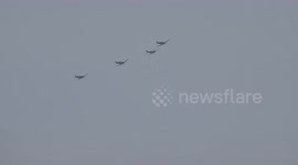 Spitfire Formation - Doncaster - 75th Anniversary of Unternehmen Adlerangriff