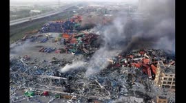 Latest drone view of aftermath of Tianjin explosions