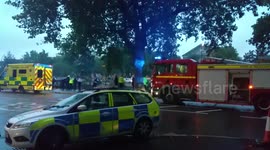Emergency services arrive to rescue small boy from Avon River in Bristol