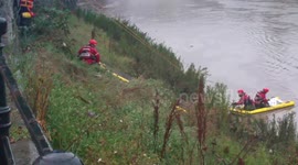 Emergency services save small boy stuck in Avon river mud
