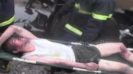 First firefighter pulled alive from Tianjin debris