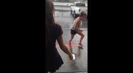 Dancing in the rain