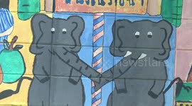 Graffiti in Nakhon Pathom,Thailand