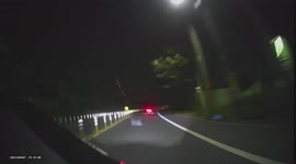 CLOSE CALL: Active Firework set off almost made moped rider crash (Dashcam Video)