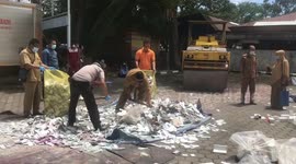 1.8 tons of expired medicine, including vaccines, destroyed in Indonesia