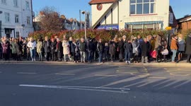 Crowds line streets in Southend to pay respects to murdered MP David Amess