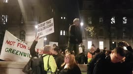 Anti-vaccine group crash NHS Rally in Westminster