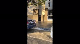 US: Water Main Break Incidents Cause Flooding In Downtown San Diego, CA