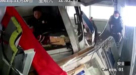 Motorist crashes into service station after pressing accelerator by mistake in northern China