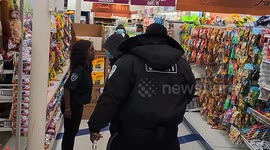 Venice 99-Cents  Store Security Guard Public Freak out on a Custom accusing him of Shoplifting