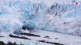 'Ice calving makes the Perito Moreno Glacier look like a frozen waterfall '