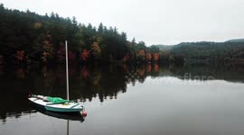 'Fall Foliage: Spellbinding aerial footage of New Hampshire's White Mountains embraced by the magical Autumn colors 
'