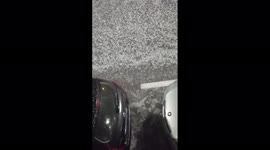 Spain: River Of Hail Flows Through Street In Alicante 3