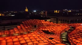 Aurora: the light of Seville, Spain on 23rd November, 2021.