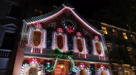 Stunning Christmas decorations go up outside Annabel's club in Mayfair