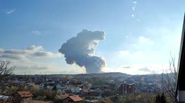 Serbia: Massive Cloud Of Smoke Billows From Site Of Factory Explosions On Outskirts Of Belgrade