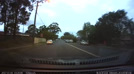 'Scary hit-and-run crash caught on dashcam 
'