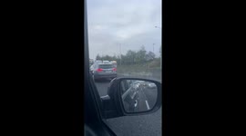 Convoys of heavy goods vehicles disrupt traffic in Dublin during fuel price protest