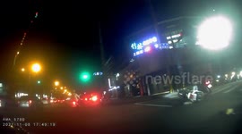 ROAD RAGE: Reckless moped rider skips lane and almost got rear-ended (Dashcam Video)