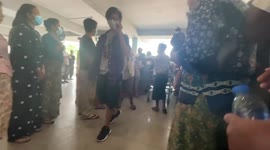 Funeral of a 19-year-old killed in the interrogation in Yangon, Myanmar